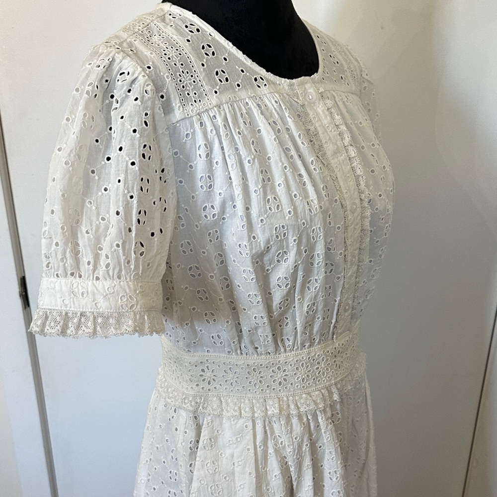 J. Crew White Eyelet Dress